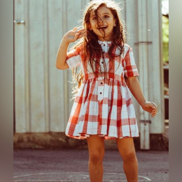 Lacey Lane | Red & White Checkered Hopscotch Dress | 7 - Picture 4 of 16